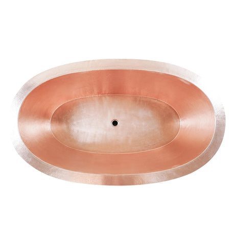 Gurgen Hammered Copper Double-Ended Tub