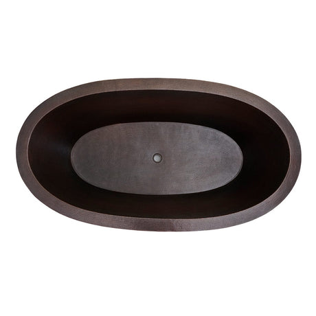 Gurgen Hammered Copper Double-Ended Tub