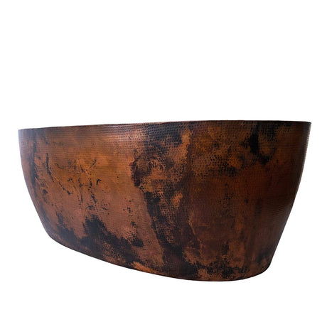 Gurgen Hammered Copper Double-Ended Tub