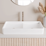 Gurney Vitreous China Double-Bowl Vessel Sink