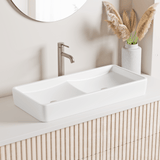 Gurney Vitreous China Double-Bowl Vessel Sink