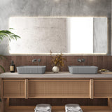 Harter Rectangular Cast Concrete Vessel Sink - Dark Grey