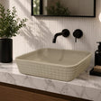 Harter Rectangular Cast Concrete Vessel Sink - Desert Brown