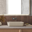 Harter Rectangular Cast Concrete Vessel Sink - Desert Brown