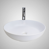 Henefer Vitreous China Decorated Vessel Sink - Matte White