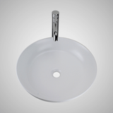Henefer Vitreous China Decorated Vessel Sink - Matte White