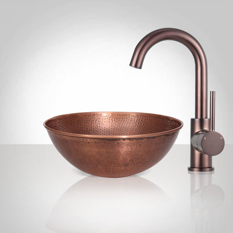 Henning Hammered Copper Vessel Sink