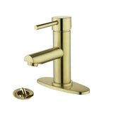 Hibbard Commercial Single Handle Bathroom Faucet with Spin Drain