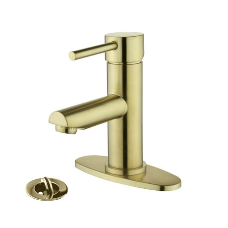 Hibbard Commercial Single Handle Bathroom Faucet with Spin Drain