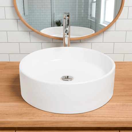 Holmen Vitreous China Round Vessel Sink