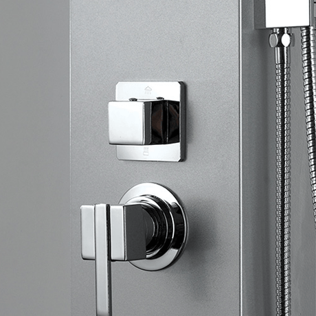 Hourig Pressure Balance Stainless Steel Shower Panel with Hand Shower