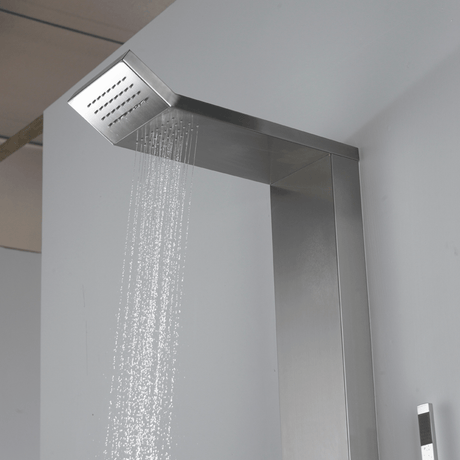 Hourig Pressure Balance Stainless Steel Shower Panel with Hand Shower