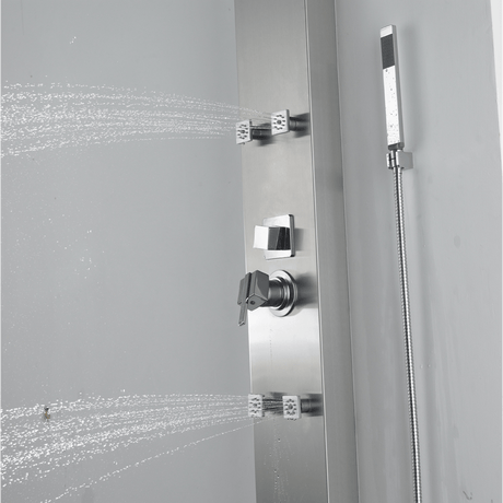Hourig Pressure Balance Stainless Steel Shower Panel with Hand Shower
