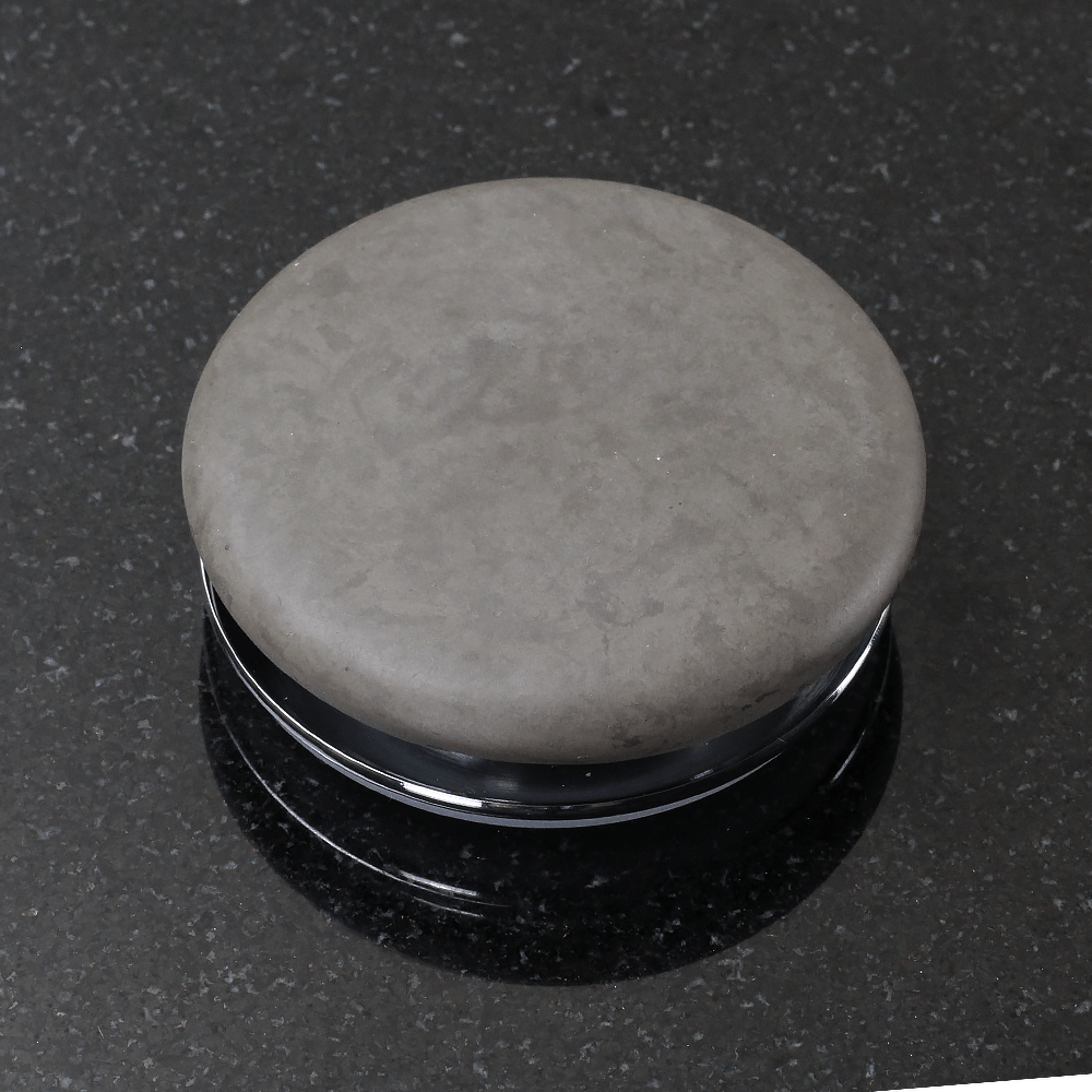 Humboldt Round Cast Concrete Vessel Sink - Dark Gray