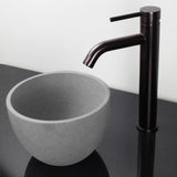 Humboldt Round Cast Concrete Vessel Sink - Light Gray