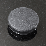 Humboldt Round Cast Concrete Vessel Sink - Speckled Dark Gray Sandstone