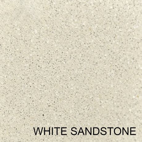 Humboldt Round Cast Concrete Vessel Sink - White Sandstone