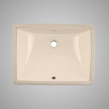 Intervale Vitreous China Rectangular Undermount Sink - Bisque