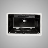 Intervale Vitreous China Rectangular Undermount Sink - Ebony