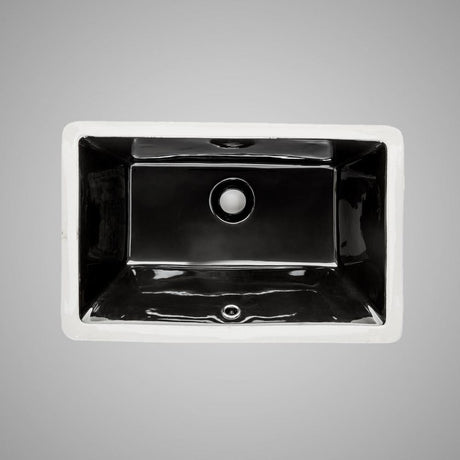 Intervale Vitreous China Rectangular Undermount Sink - Ebony