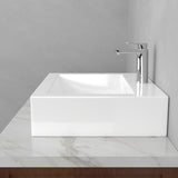 Jacy Square Vitreous China Vessel Sink