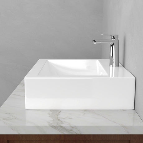 Jacy Square Vitreous China Vessel Sink
