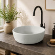 Jazerp Round Cast Concrete Vessel Sink - Light Grey