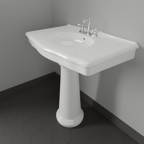 Keating Vitreous China Pedestal Sink