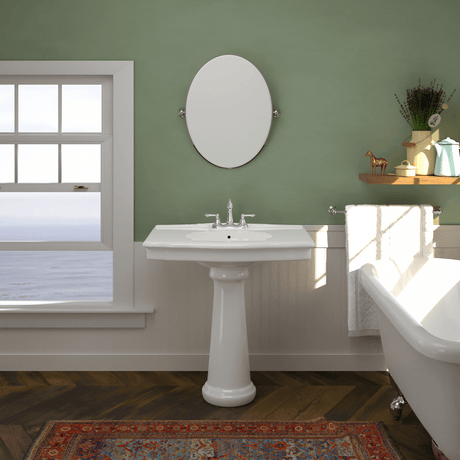 Keating Vitreous China Pedestal Sink