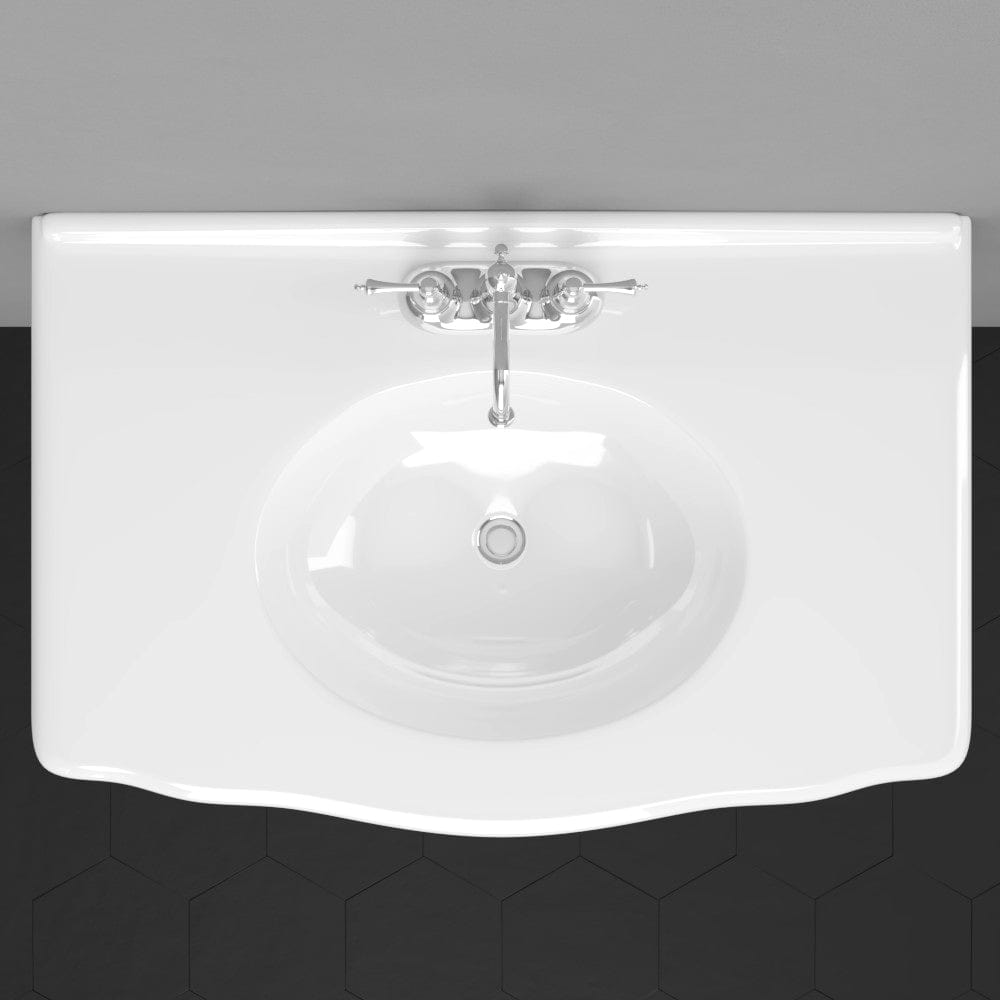 Keating Vitreous China Wall-Mount Bathroom Sink