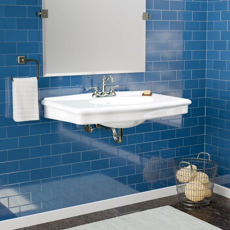 Keating Vitreous China Wall-Mount Bathroom Sink