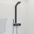 Kellen Pressure Balance Aluminum Shower Panel with Hand Shower - Black Finish