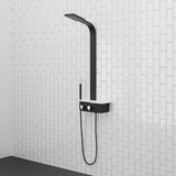 Kellen Pressure Balance Aluminum Shower Panel with Hand Shower - Black Finish