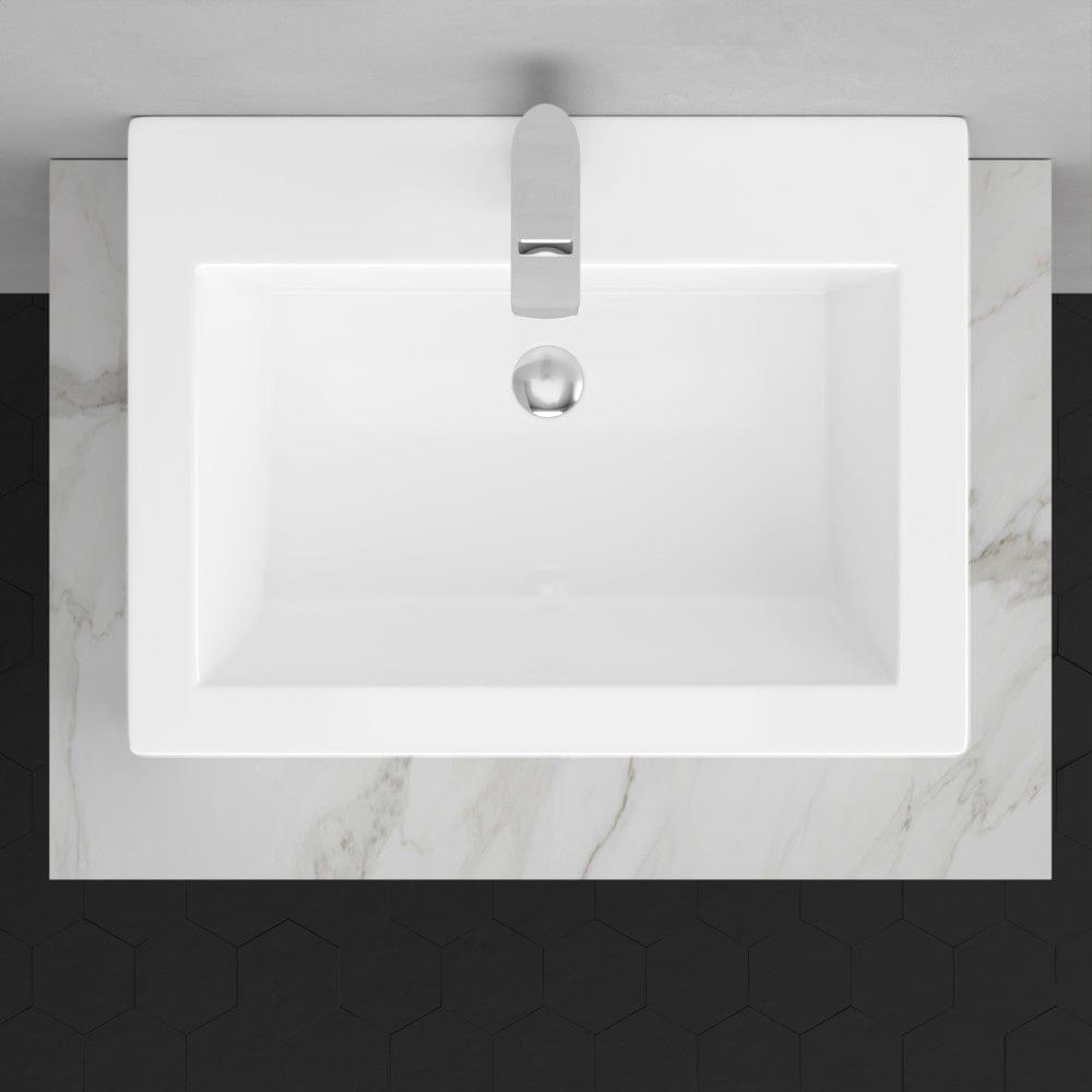 Kiana Rectangular Vitreous China Vessel Sink