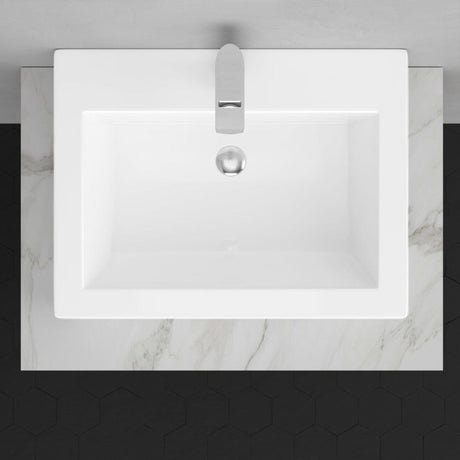 Kiana Rectangular Vitreous China Vessel Sink
