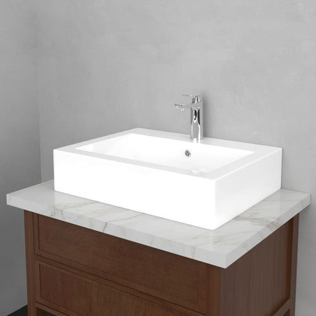 Kiana Rectangular Vitreous China Vessel Sink