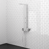 Kiden Pressure Balance Stainless Steel Shower Panel with Hand Shower - Polished Finish