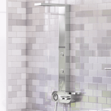 Kiden Pressure Balance Stainless Steel Shower Panel with Hand Shower - Polished Finish