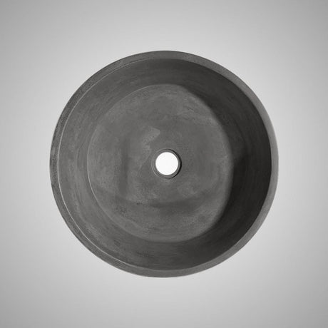 Krupp Round Cast Concrete Vessel Sink - Dusk Grey