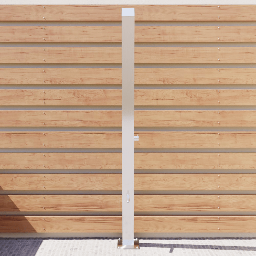 Kumuda Freestanding Stainless Steel Outdoor Shower Panel with Foot Shower