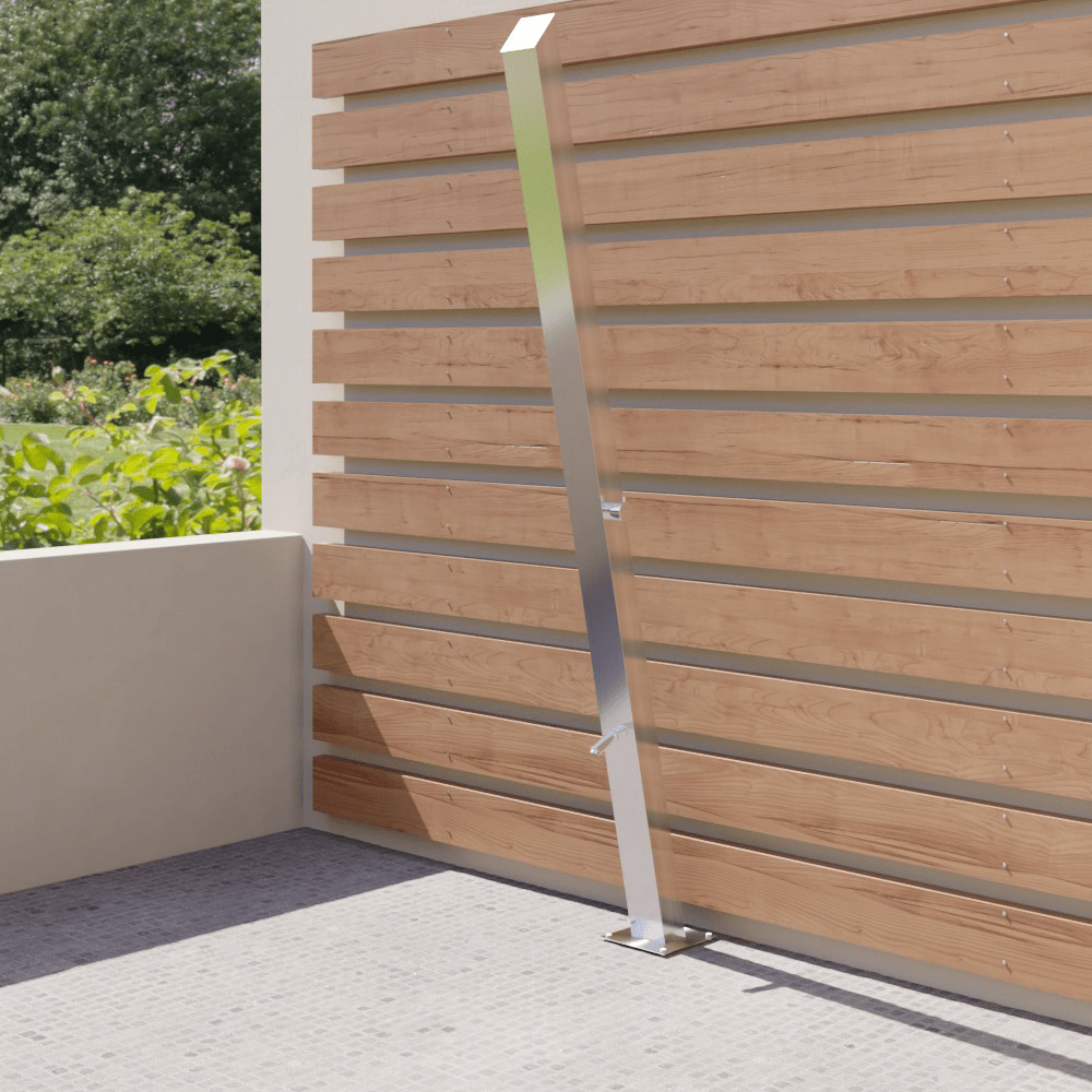 Kumuda Freestanding Stainless Steel Outdoor Shower Panel with Foot Shower