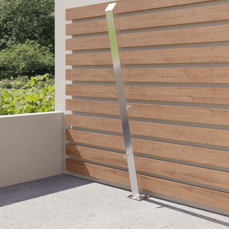 Kumuda Freestanding Stainless Steel Outdoor Shower Panel with Foot Shower