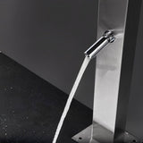 Kumuda Freestanding Stainless Steel Outdoor Shower Panel with Foot Shower