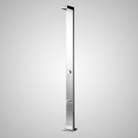 Kuron Freestanding Stainless Steel Outdoor Shower Panel with Foot Shower