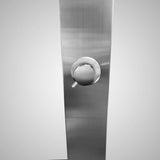 Kuron Freestanding Stainless Steel Outdoor Shower Panel with Foot Shower