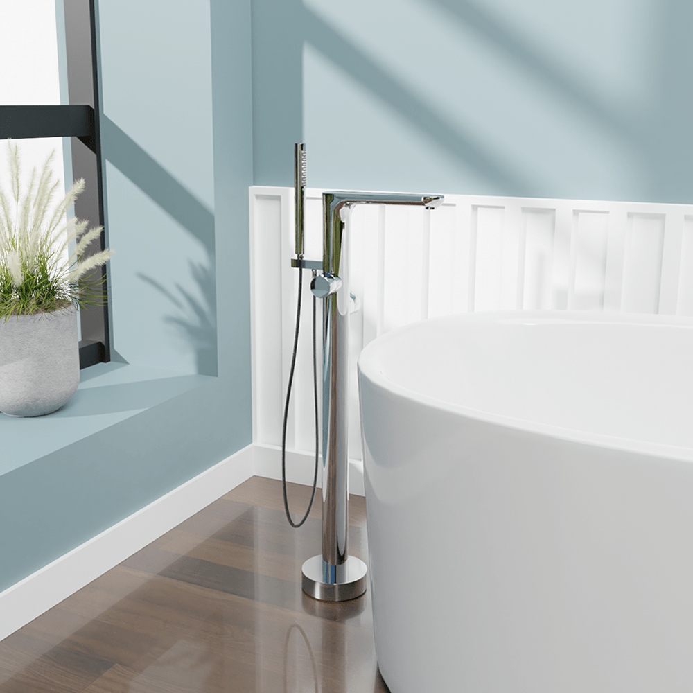 Kyoto Freestanding Tub Faucet with Hand Shower