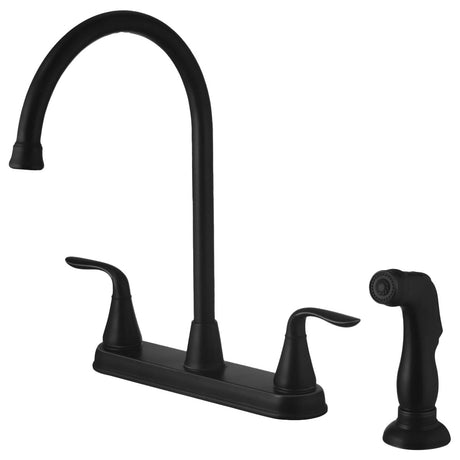 Lantz Two Handle Pull-Down Kitchen Faucet with Side Spray