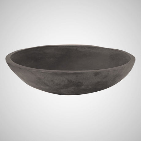 Large Lisman Oval Cast Concrete Vessel Sink - Dusk Grey