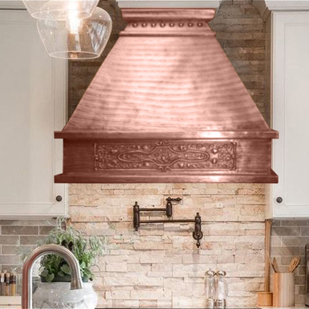 Lola Hammered Copper Range Hood