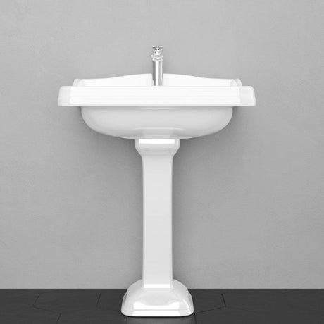 Lyra Vitreous China Pedestal Sink